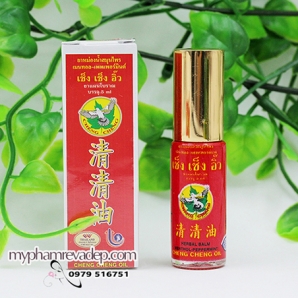 Dầu gió Cheng Cheng 5ml chai đỏ Thái Lan - M112