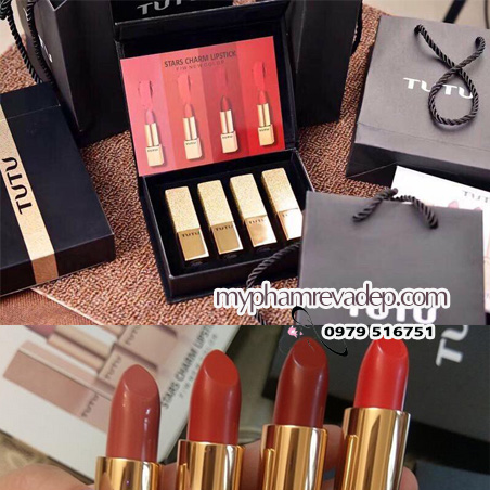 SET SON HỘP 4 CÂY TUTU STARS CHARM LIPSTICK - M300