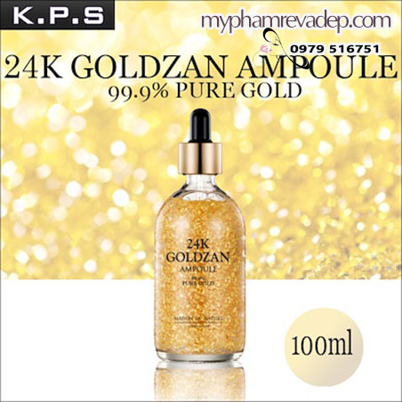 Serum Tinh Chất 24k Goldzan Ampoule 99.9% Pure Gold 100ML - M346