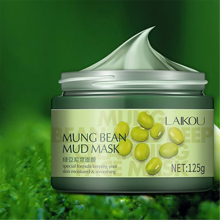 Mặt nạ bùn đậu xanh Laikou làm sáng da gom nhân mụn 125g - M452