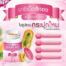 Giảm cân Baschi hồng và cam dạng chai mẫu mới viên uống Thái Lan chính hãng - M467