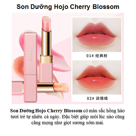 Son dưỡng chuyển màu Hojo Cherry Blossoms Lip Balm - M515