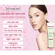 Detox 2 Sữa rửa mặt sinh học thải độc da Detox BlanC 150ml cam kết đúng chính hãng - M550