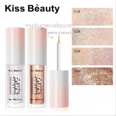 Nhũ mắt kim tuyến bắt sáng Kiss Beauty Highlight Liquid - M600
