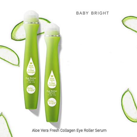 Cây Lăn Mắt Baby Bright Lô Hội Và Collagen Tươi 15ml - M682