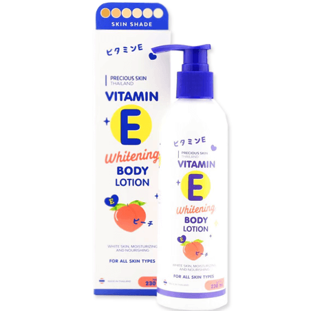 Dưỡng thể trắng da săn chắc toàn thân Vitamin E 8X Whitening Body Lotion Thái Lan 230 ml - M695