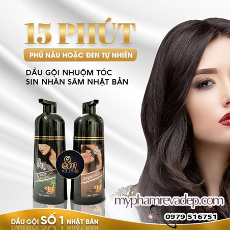 Dầu Gội Đen Tóc Sin Hair Nhật Bản 500ml - M699