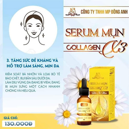 Serum Mụn Collagen X3 - Siêu Trị Mụn 5ml - M738