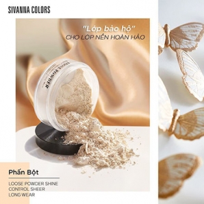 Phấn Phủ Sivanna Kiềm Dầu Dạng Bột #02 Natural Beige 20g Loose Powder Shine-Control Sheer Long Wear - M784