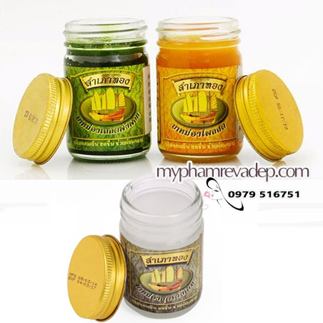 Dầu cù là cánh buồm Thái Lan 50g vàng + xanh + trắng- M83