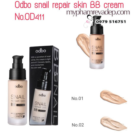 Kem nen bb cream snail repair skin odbo 30ml