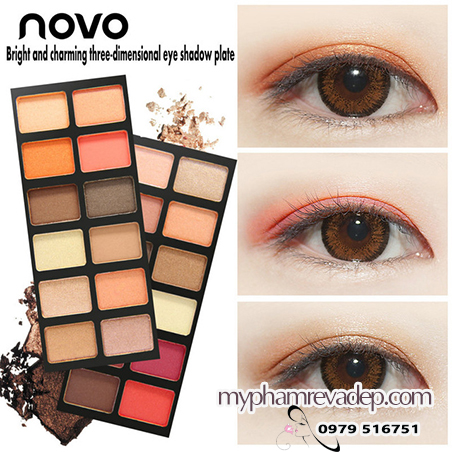 NOVO-Eye-Shadow-Plate-Bright-And-Charming-Three-dimensional-Eye-Shadow-Palette-Silty-Fine-Color-Does